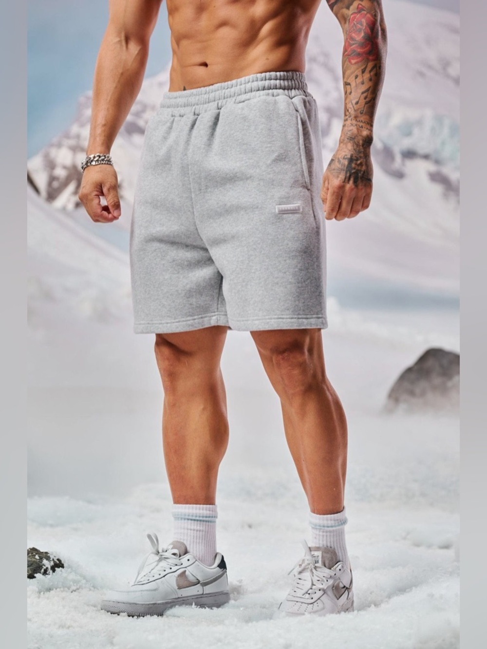 YOUNGLA COMFY COLLECTION - SHORTS HEATHER GREY